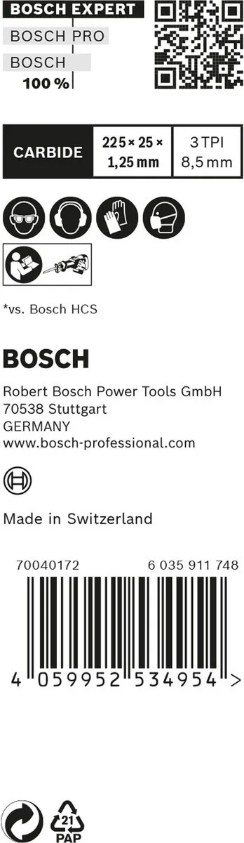 Bosch Professional EXPERT S1142KHM Reciprozaagblad - 10 Stuks - afbeelding 5 van 5