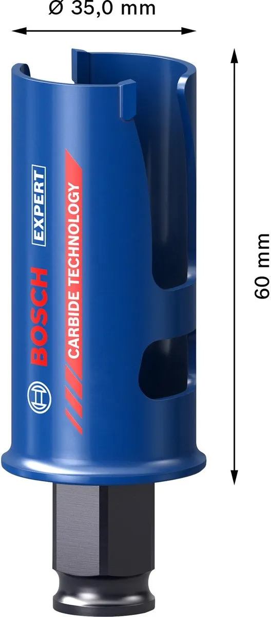 Bosch Professional EXPERT Power-Change Gatzaag 35mm - Steen/Hout