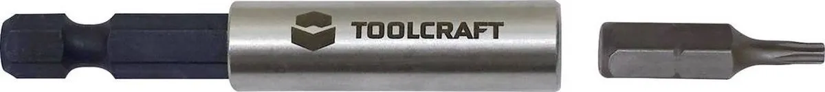 TOOLCRAFT TO-6918741 Bithouder 6,3mm - 60mm - Metaal