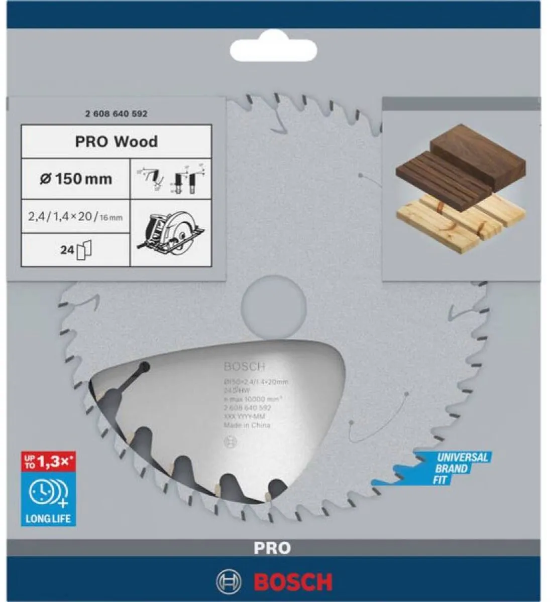 Bosch Professional CIRKZB OPT 190X30X2,6 48T Zaagblad - Hout - Ø190mm - afbeelding 6 van 6