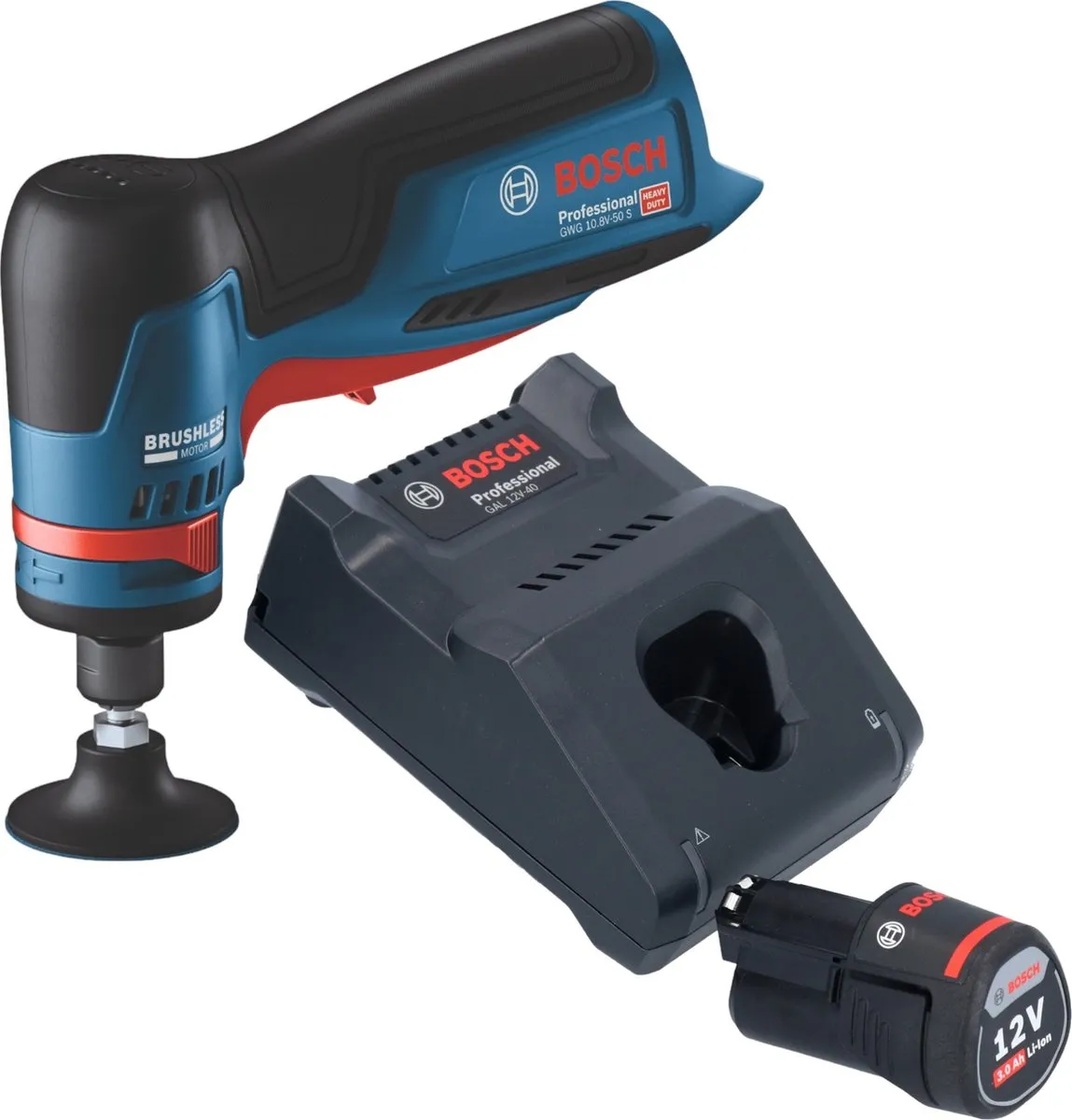 Bosch Professional GWG 12V-50 S Accuslijpmachine