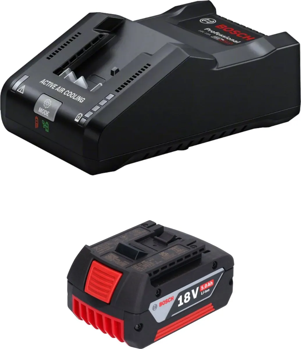 Bosch Professional GBA 18V 5Ah Accu + GAL 18V-160 Lader