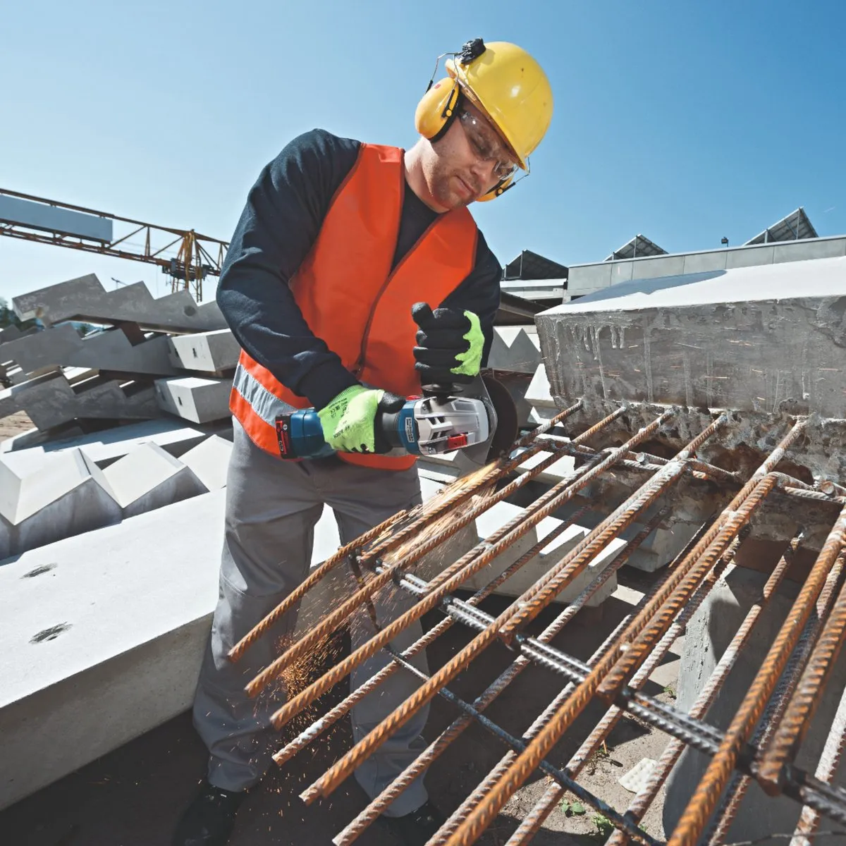 Bosch Professional GWS 18V-10 Accu Haakse Slijper 125mm