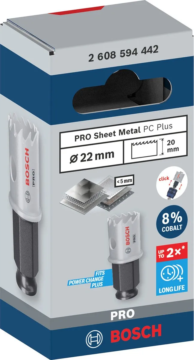Bosch Professional PC Plus Gatenzaag 22mm - 2608594442