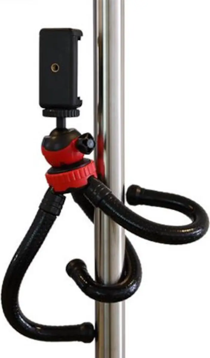 StudioKing FTR-18 Tafelstatief 3-delig - 15-29cm - Zwart/Rood