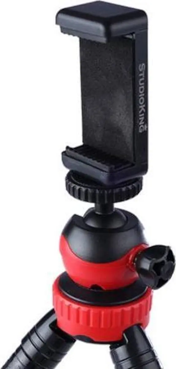 StudioKing FTR-18 Tafelstatief 3-delig - 15-29cm - Zwart/Rood