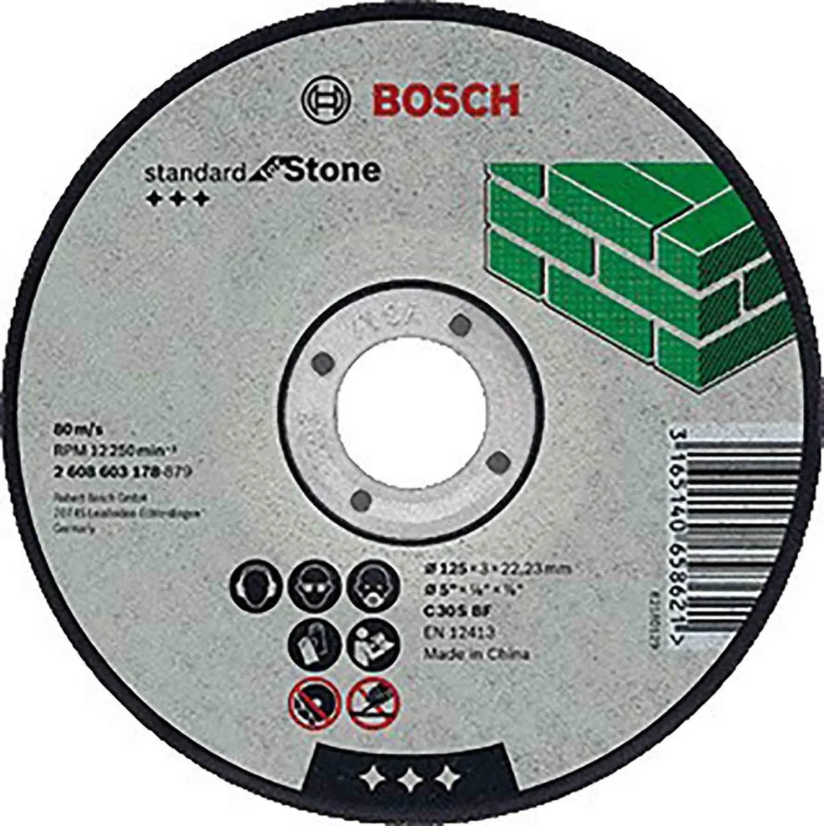 Bosch Professional Doorslijpschijf C 30 S BF 115mm - Steen/Beton - afbeelding 6 van 6