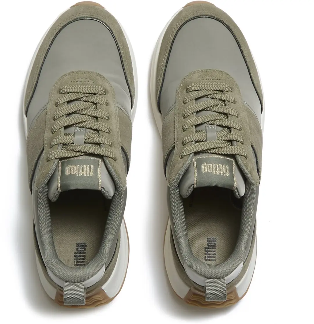 FitFlop F-Mode Flow Mesh Metallic Trainers