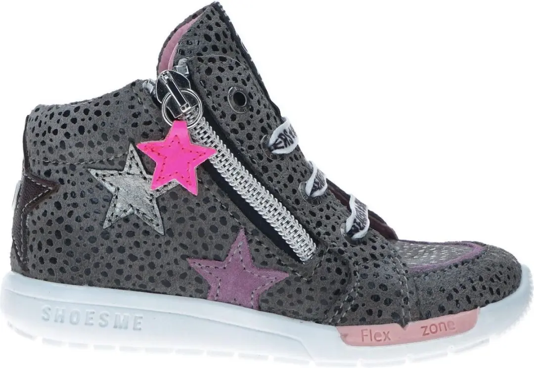 Shoesme veterboot, Veterschoenen, Meisje, Maat 22, grijs