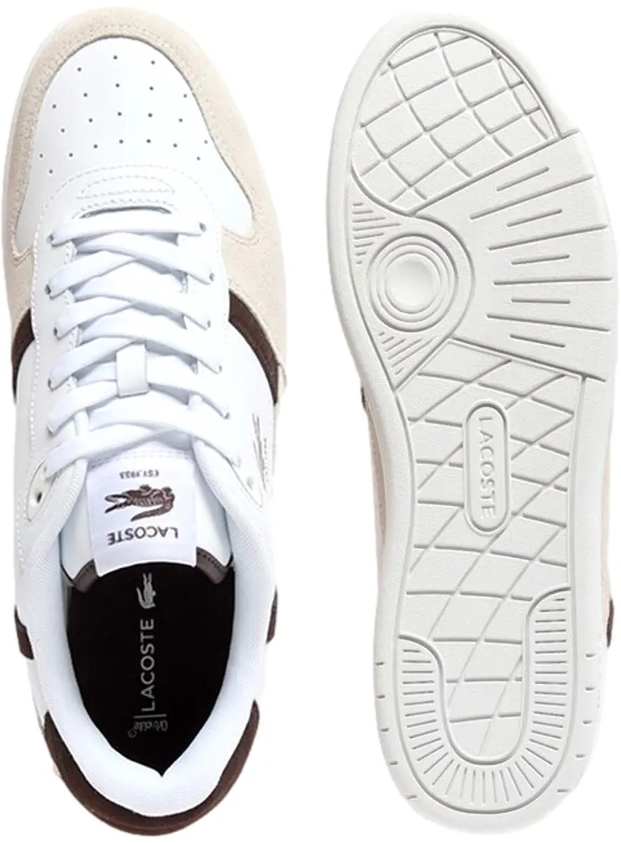 Lacoste T-Clip Set Sneaker Wit-Bruin