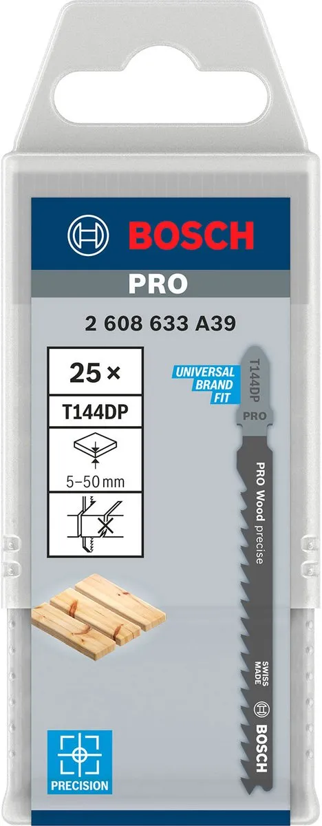 Bosch Professional DECOUPEERZB T144DP 25 Decoupeerzaagbladen - 25 Stuks