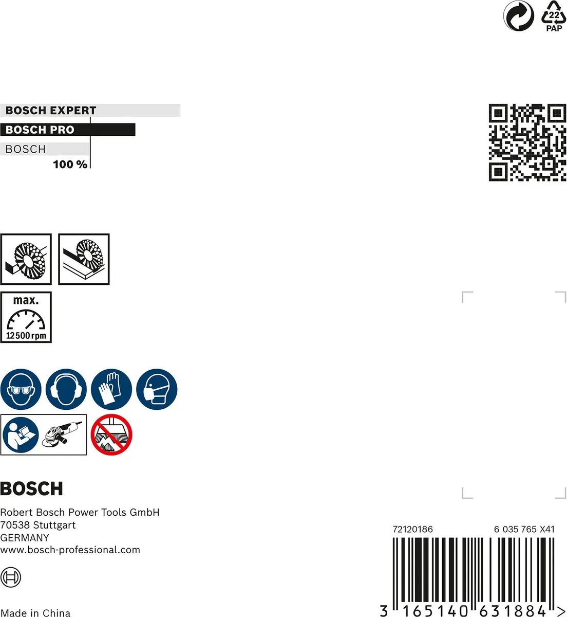 Bosch Professional M14 Kegelborstel 100mm - Gegalvaniseerd - Inox