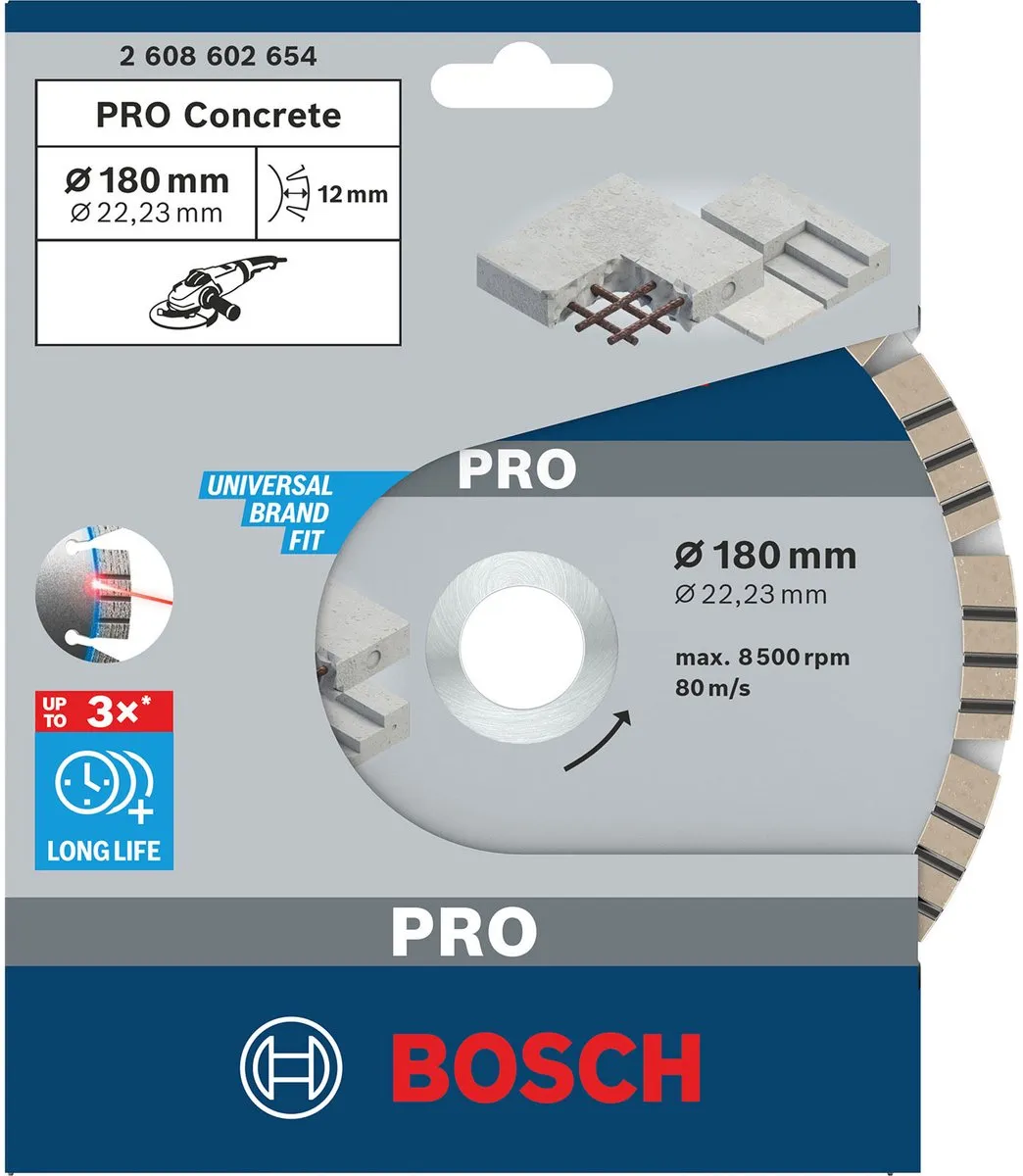 Bosch Professional Diamantschijf Best Concrete 180mm - Beton