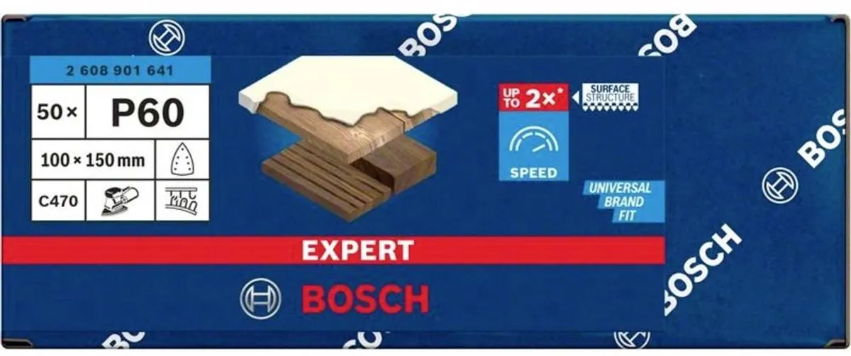 Bosch Professional Schuurpapier 60 - 150x100mm - 50 Stuks
