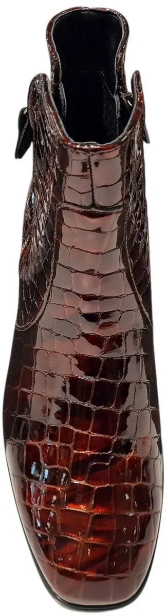 Hartjes 172.1902 Blues Enkellaarsjes - Cognac Maat 42