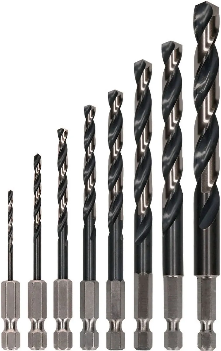 Bosch Professional Impact Control HSS 8-d Set - Metaal - 8 Stuks