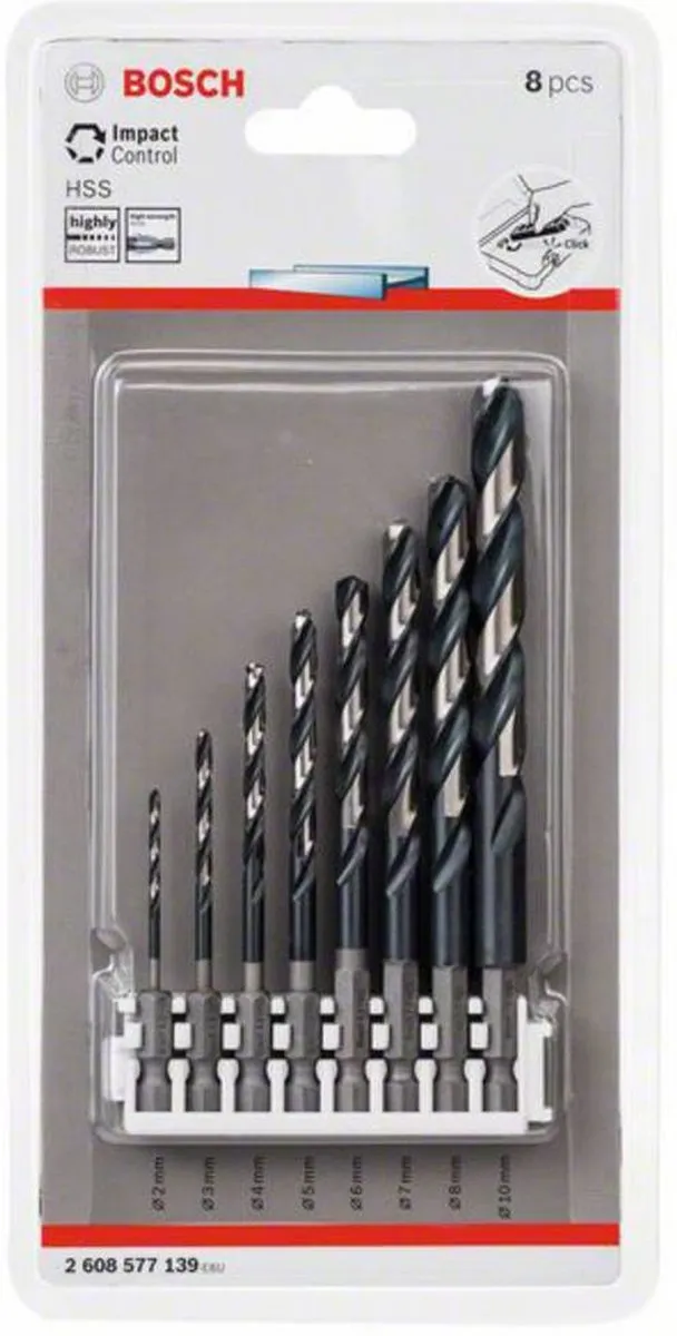 Bosch Professional Impact Control HSS 8-d Set - Metaal - 8 Stuks - afbeelding 6 van 6