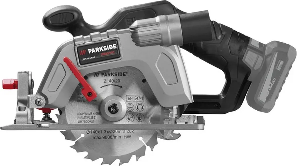 Parkside Performance Accu-handcirkelzaag 12V 140mm - 3600 tpm