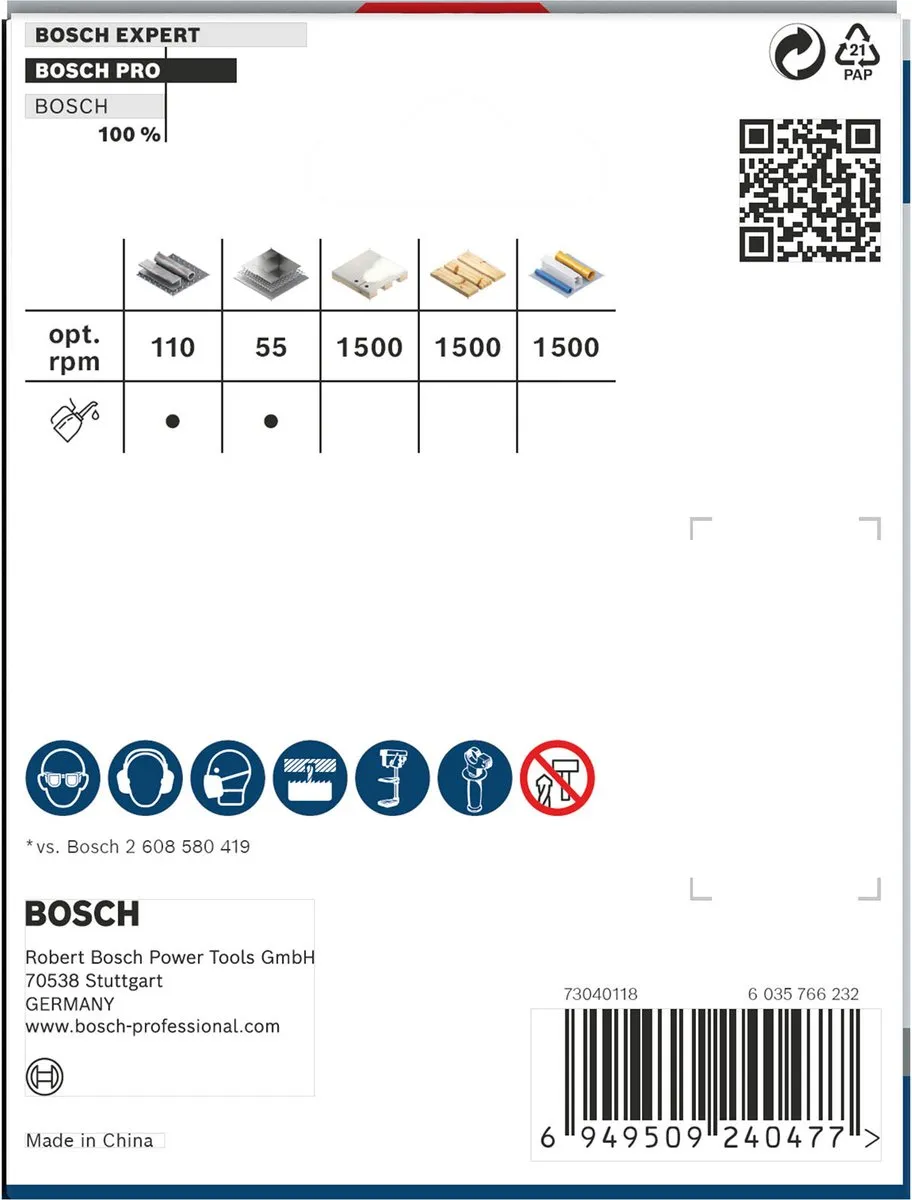 Bosch Professional Multi Materiaal PC Plus Gatenzaag 79mm 2608594403