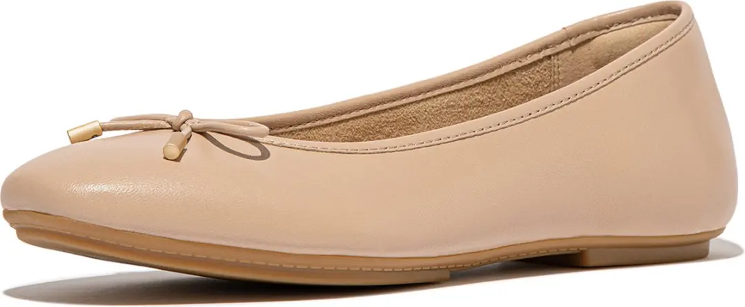 Fitflop Delicato Bow Soft Ballerina´s Beige EU 39 Vrouw