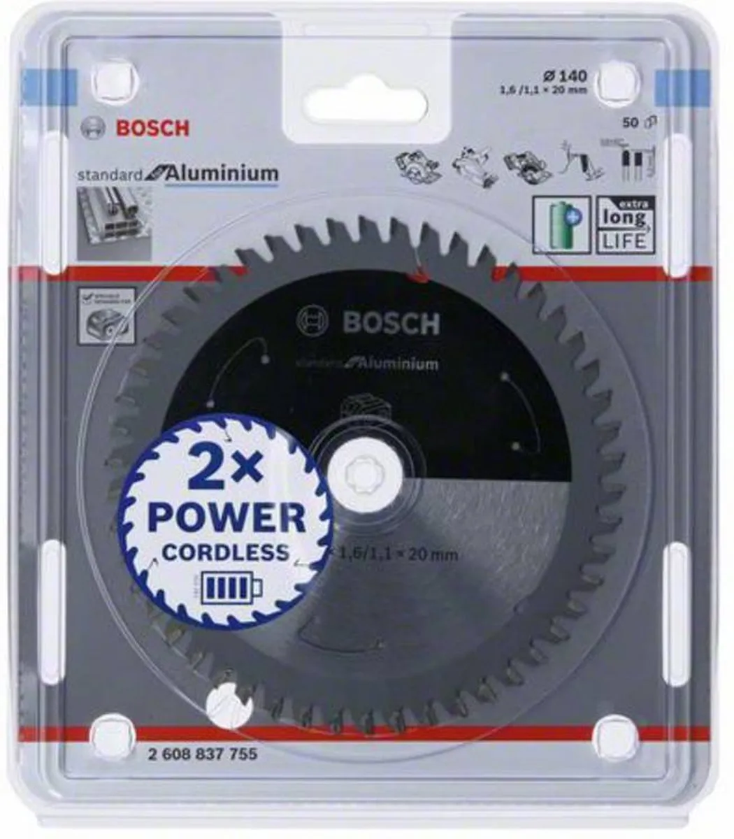 Bosch Professional Cirkelzaagblad 2608837755 - 140x20mm 50 Tanden - Metaal - afbeelding 6 van 6