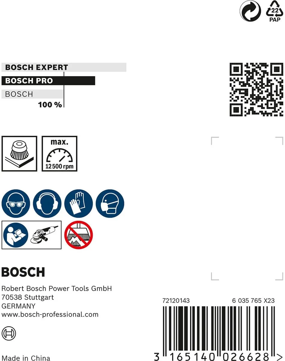 Bosch Professional M14 Komstlbloesel 70 Vlecht 0.5 Staal