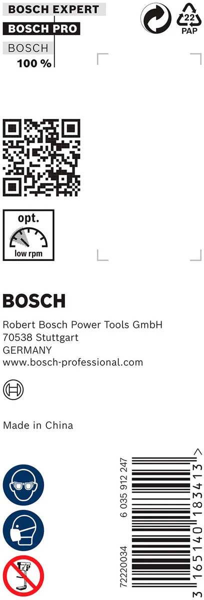 Bosch Professional Slangenboor 20x235mm Hout - MPN 2608597632