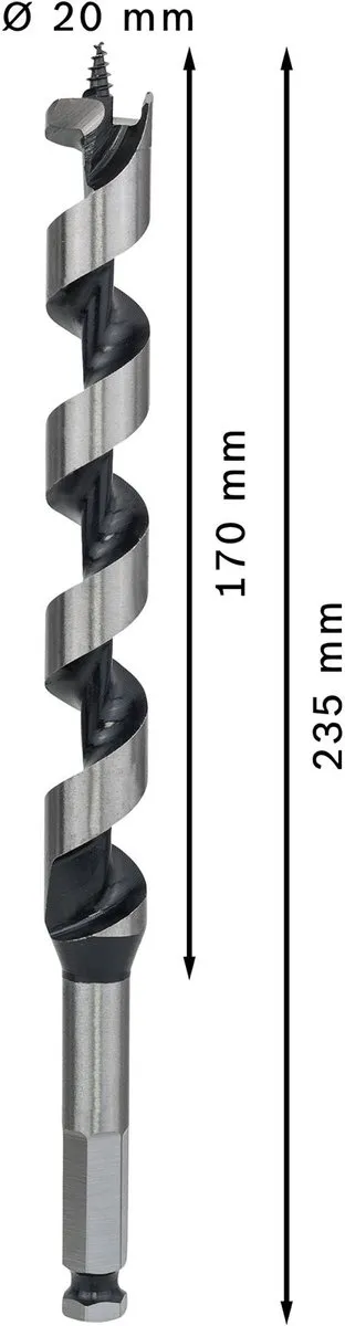 Bosch Professional Slangenboor 20x235mm Hout - MPN 2608597632