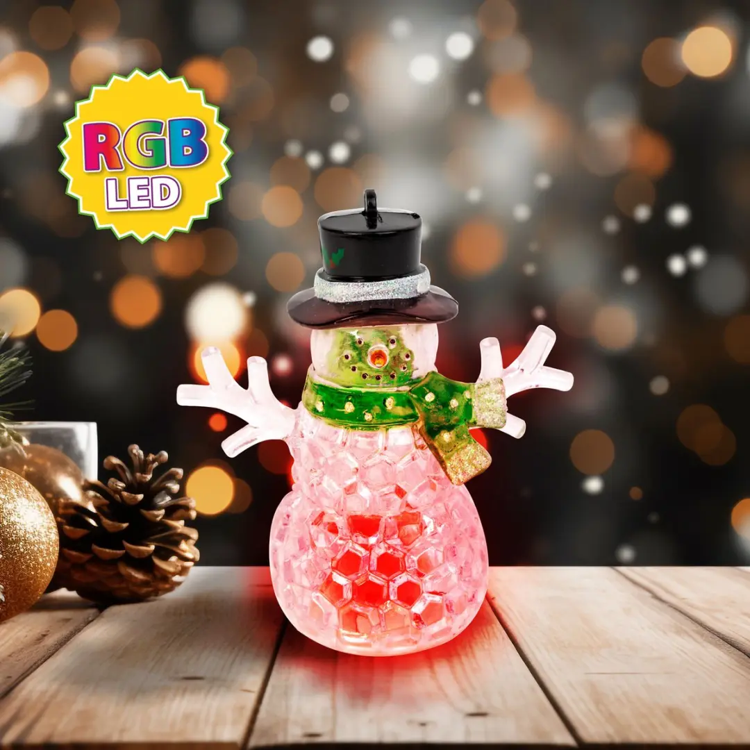 Kerst LED sneeuwpop