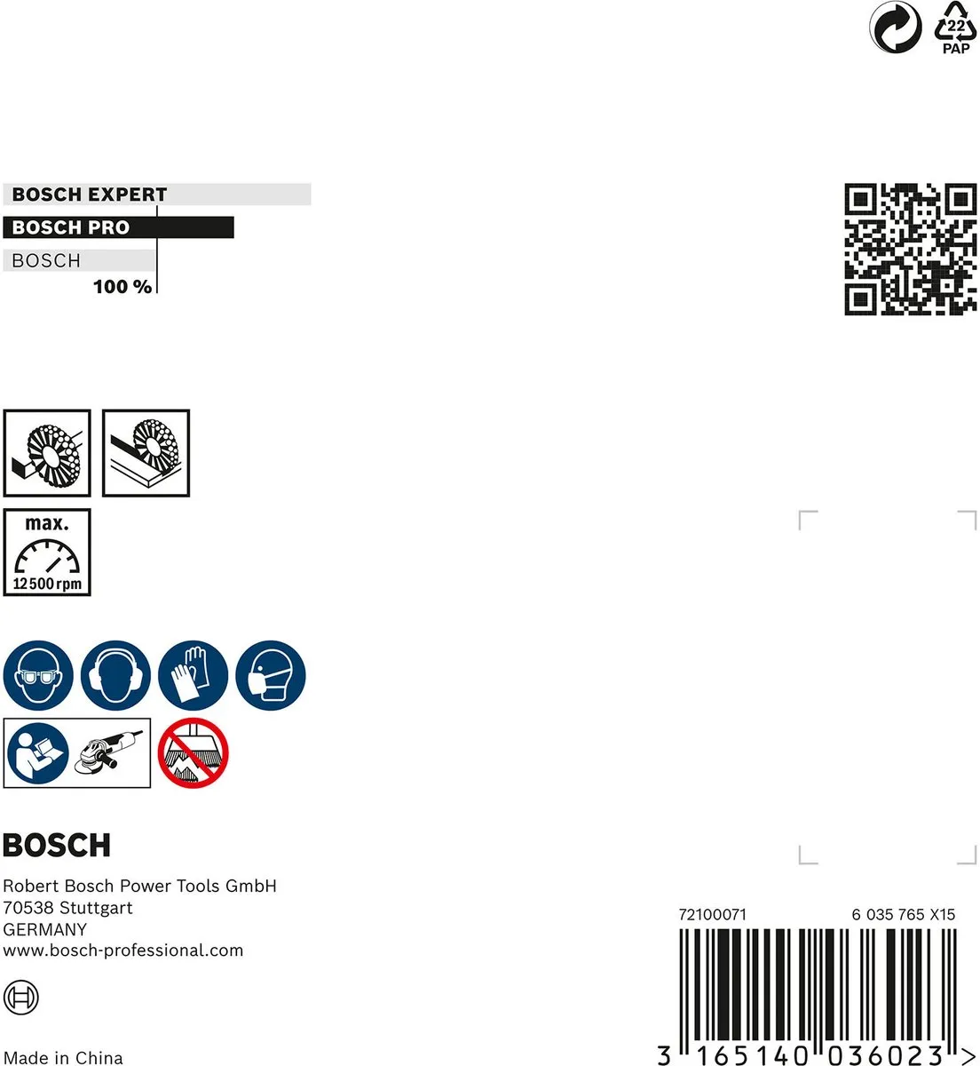 Bosch Professional M14 Kegelborstel 100mm - Staal