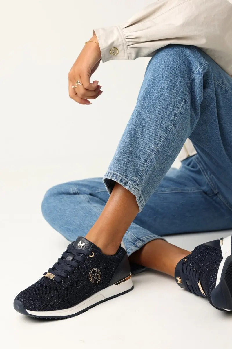 Mexx Gitte Glitter Ellen Sneaker Navy Dames