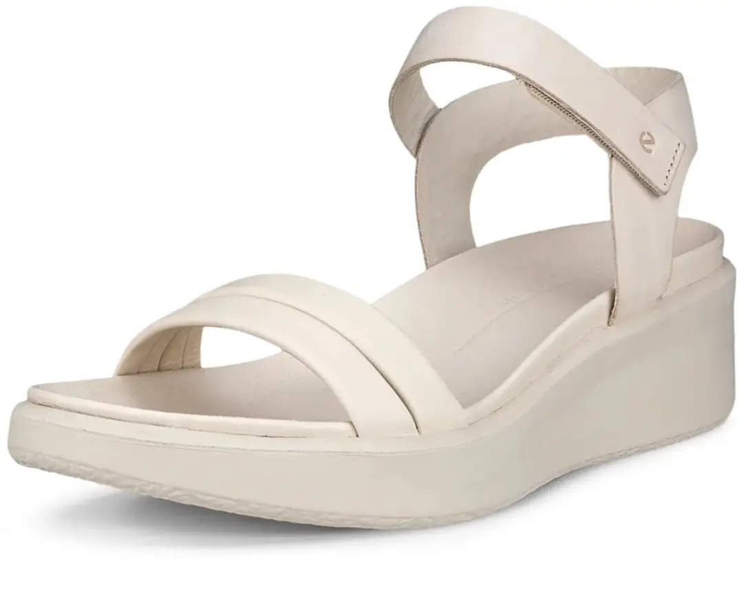 ECCO Flowt Wedge Sandalen - Beige Nubuck - Maat 41 - afbeelding 4 van 6