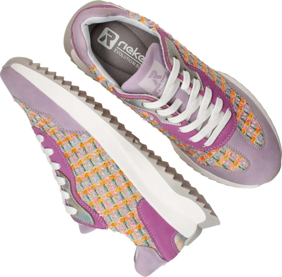 Rieker Evolution 105333 Dames Sneakers - Paars - Maat 36 - afbeelding 6 van 6