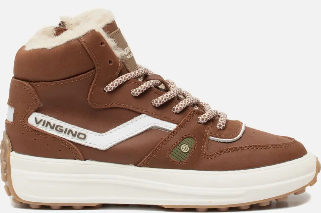 Vingino Max Mid sneakers cognac Leer