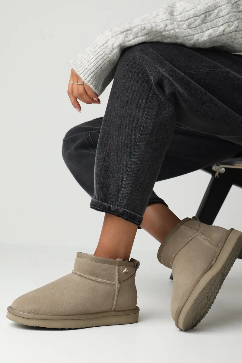 Mexx Pantoffel Kimo Olympia Taupe Dames