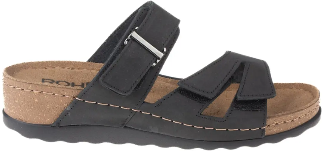 Rohde Dames Slipper 5433 Slides - Zwart