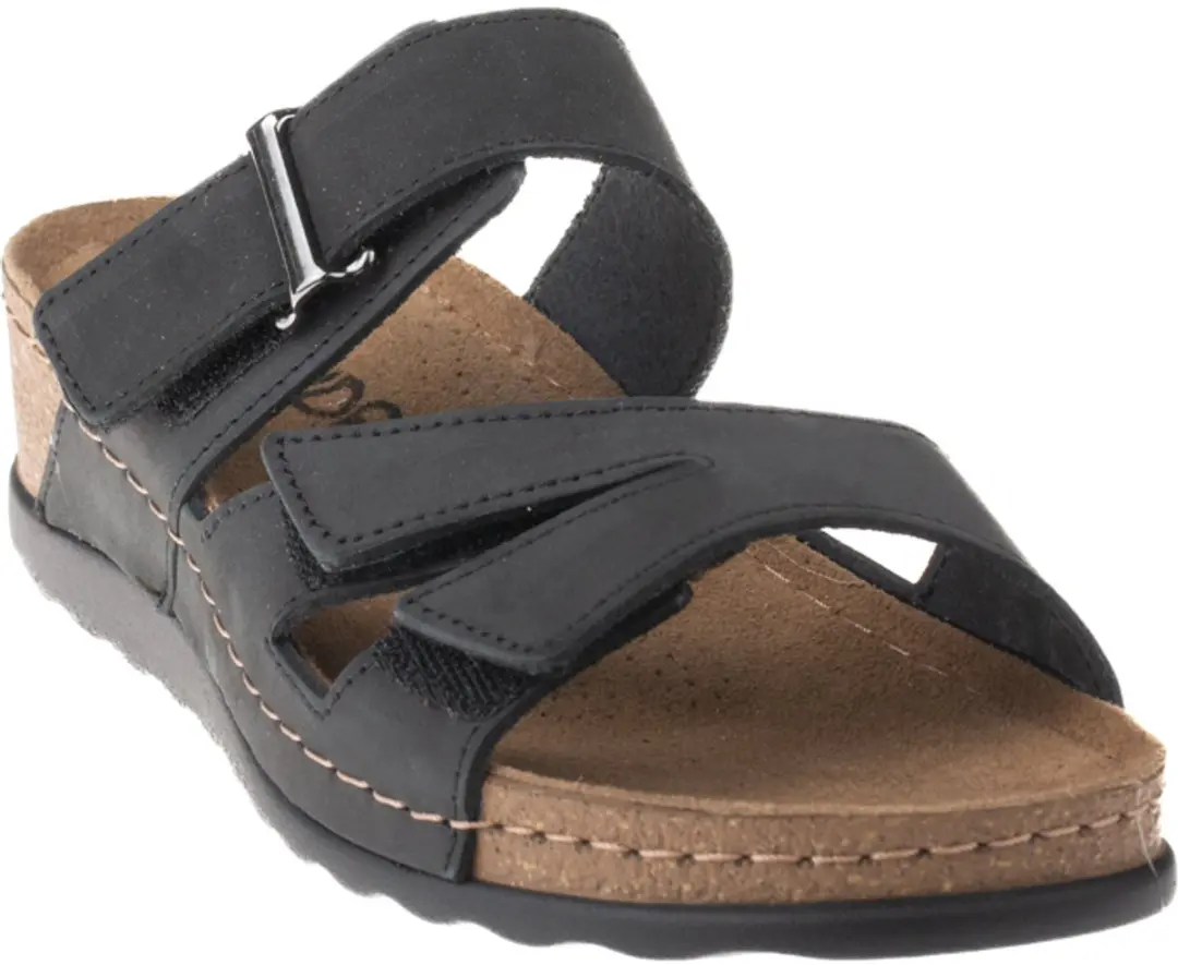 Rohde Dames Slipper 5433 Slides - Zwart