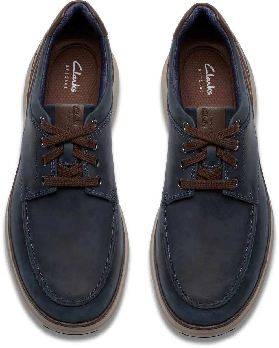 Clarks Mullan Moc Lage Sneakers - Blauw 43