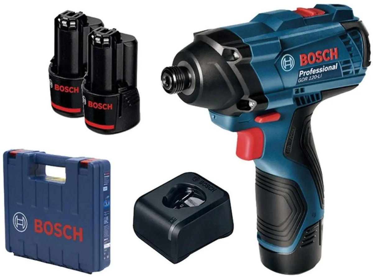 Bosch Professional GDR 120-LI Slagmoersleutel 12V - 100Nm - 2x Accu 2.0Ah + Lader + Koffer - afbeelding 5 van 5