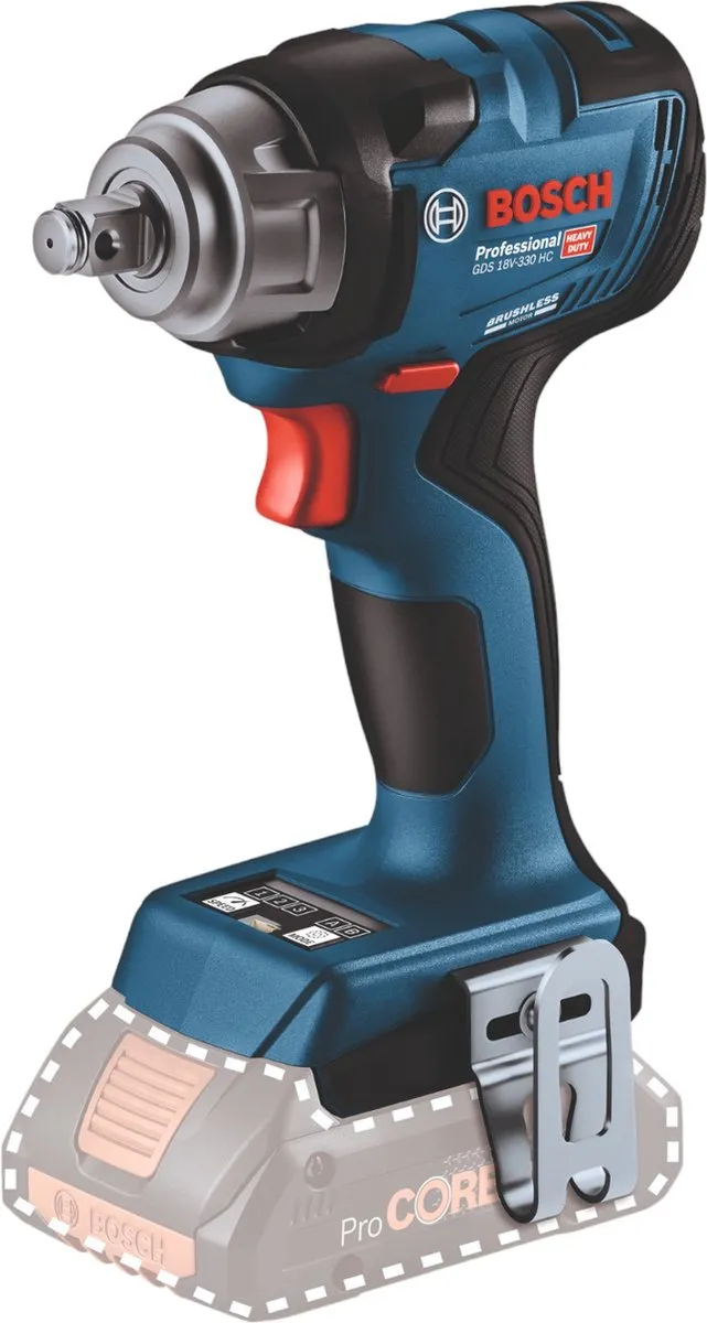 Bosch Professional GDS 18V-330 HC Accuschroefboormachine - 2x 5,0Ah