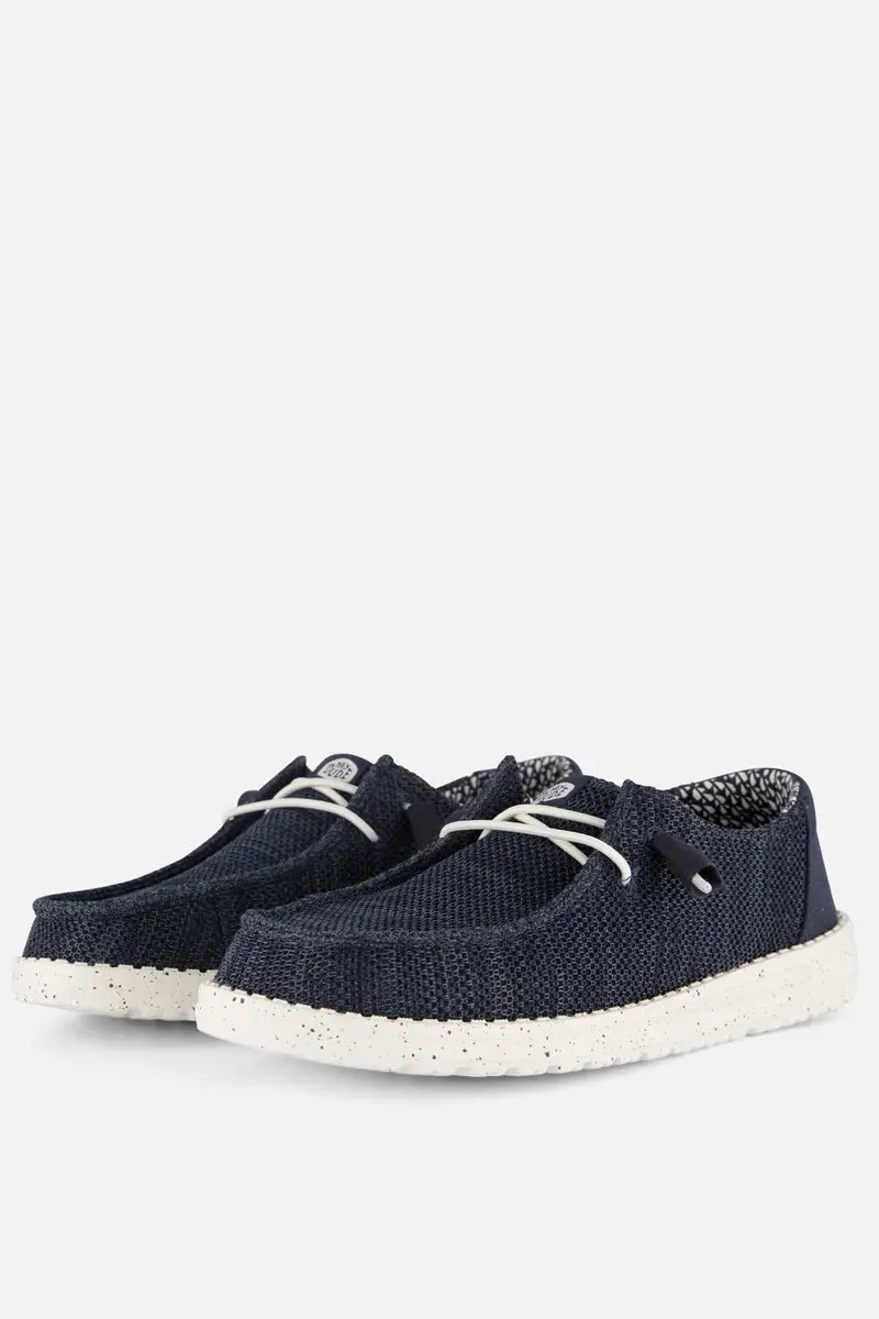 HEYDUDE Wendy Streetch Sox Instappers blauw