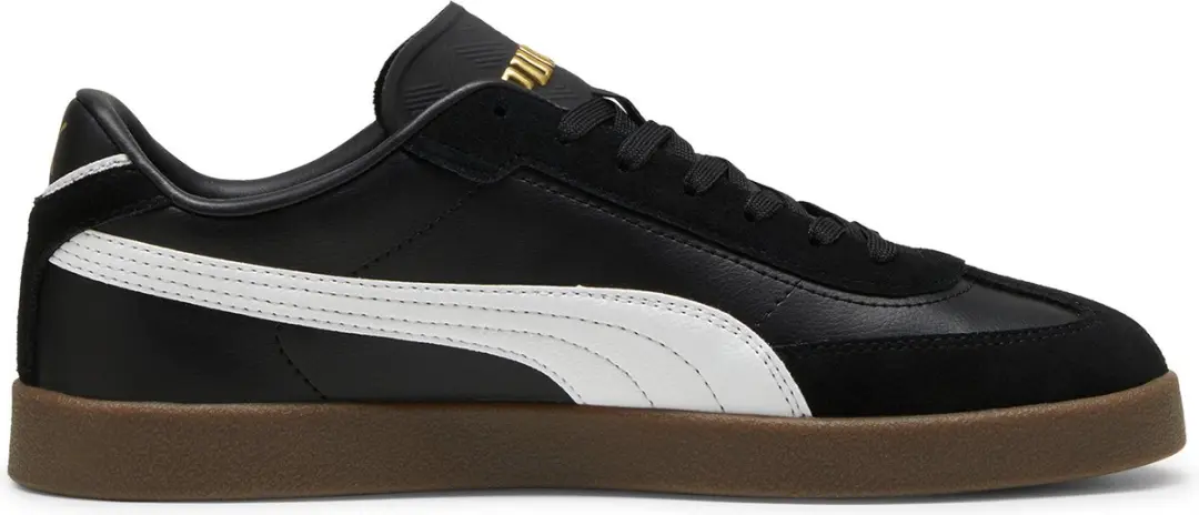 PUMA Club II Era Unisex Sneakers - 37 - Black/White/Gold - afbeelding 5 van 6