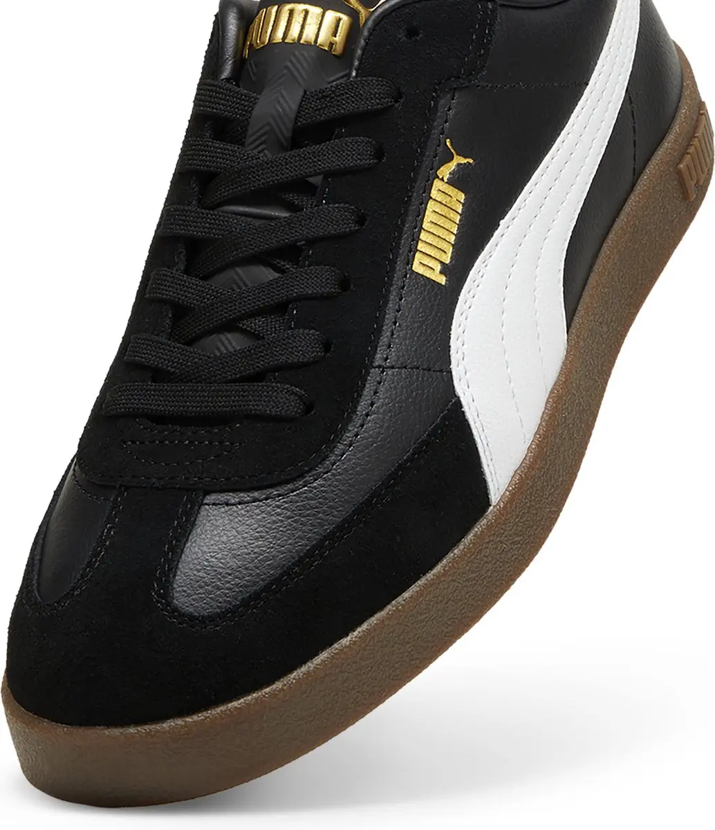 PUMA Club II Era Unisex Sneakers - 37 - Black/White/Gold - afbeelding 6 van 6