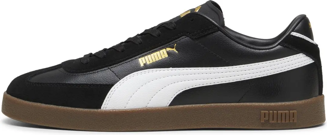 PUMA Club II Era Unisex Sneakers - 37 - Black/White/Gold - afbeelding 3 van 6