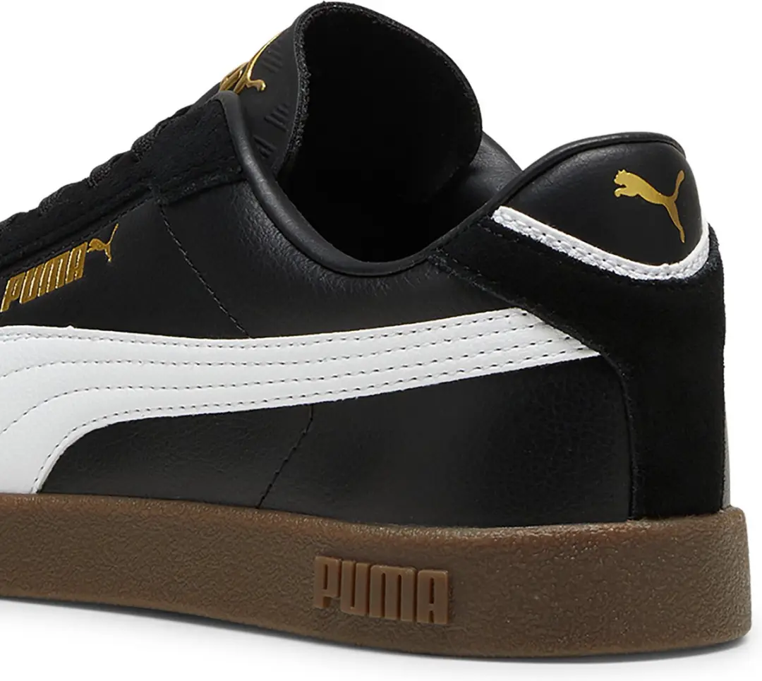 PUMA Club II Era Unisex Sneakers - 37 - Black/White/Gold - afbeelding 2 van 6