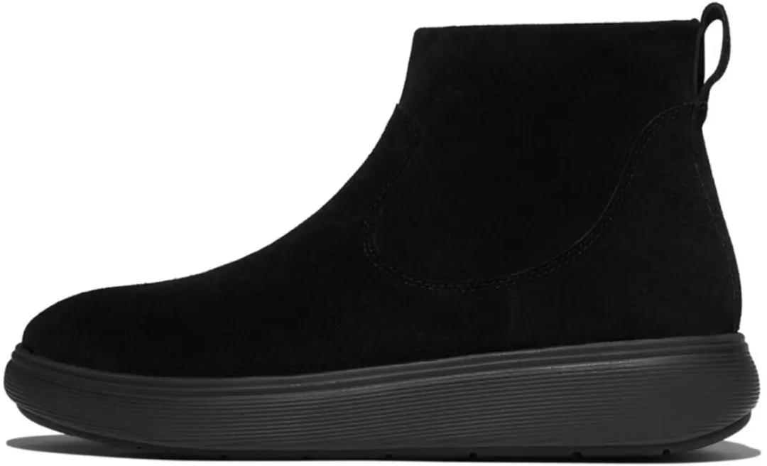 FitFlop IQ-Comff Suede Zip Ankle Boots - 37