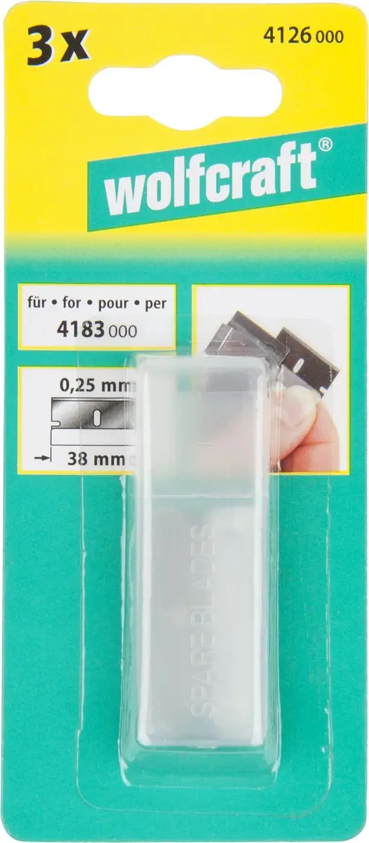 Wolfcraft 3 Messen voor Verfkrabber 4126000