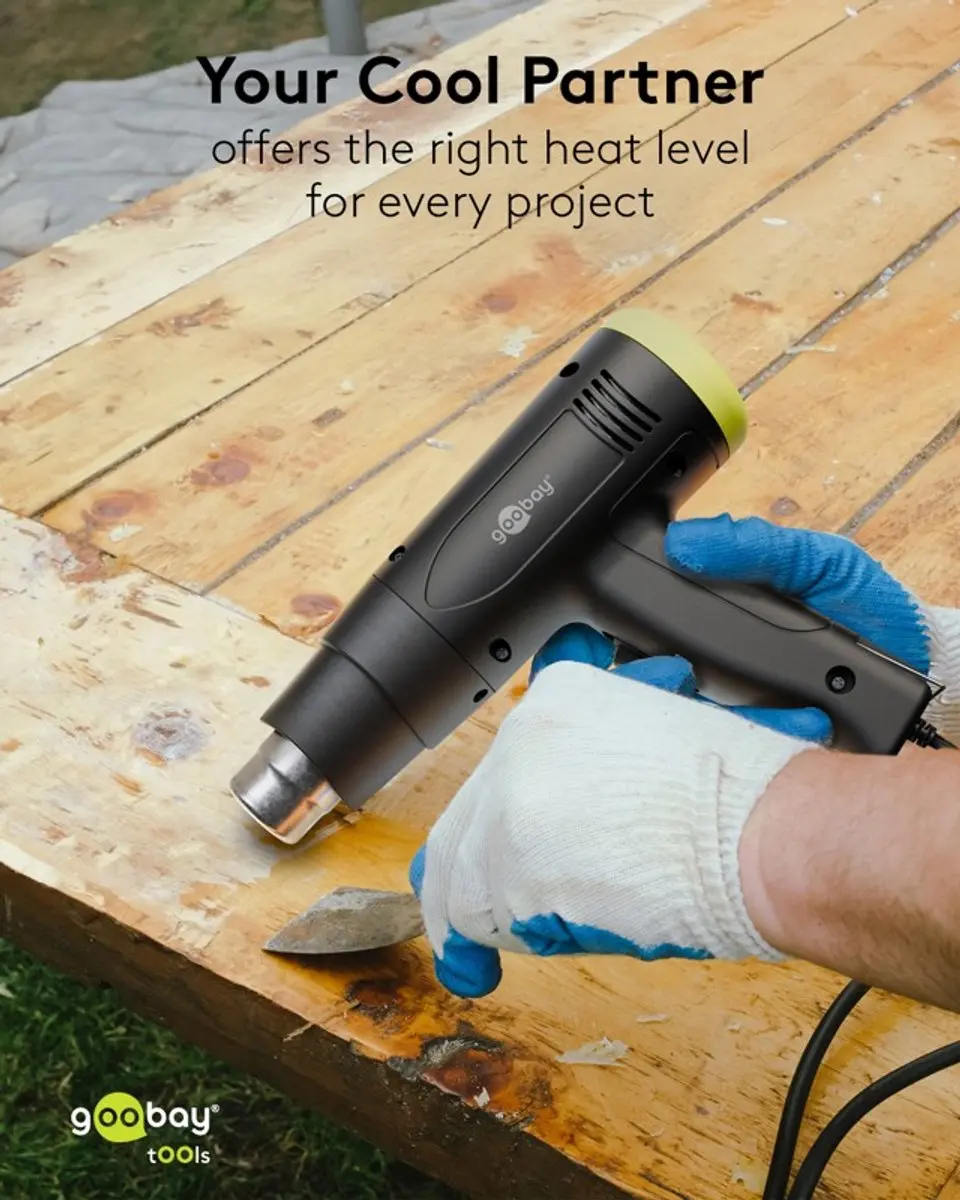 Goobay Advanced Heteluchtpistool 1500W - 2 standen