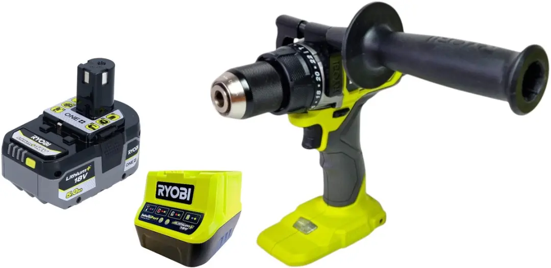 RYOBI RPD18BL2-0 accu-slagboormachine 18 V 95 Nm borstelloos + 1x accu 5,0 Ah +