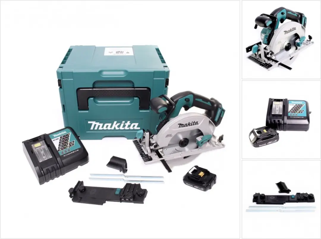 Makita DHS 680 RY1J Accucirkelzaag 18 V 165 mm borstelloos + 1x accu 1,5 Ah + la